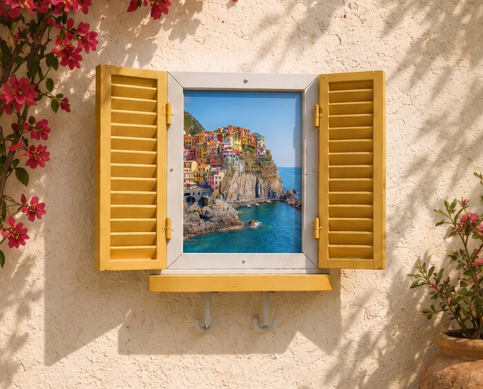 framylo window frame in the Amalfi Lemon shade