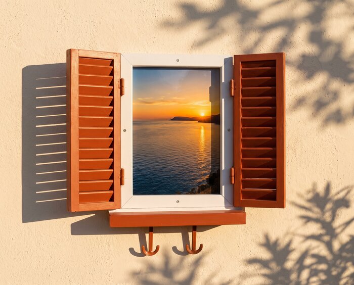 framylo window frame in the Terracotta shade